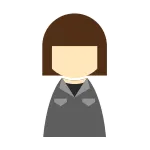 Female Work Clothes Black SVG Icon